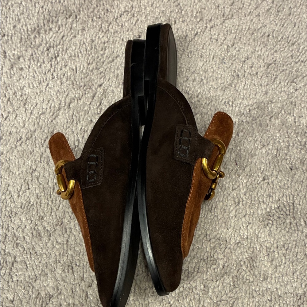 Jeffrey Campbell Brown Suede Mules - Picture 5 of 6
